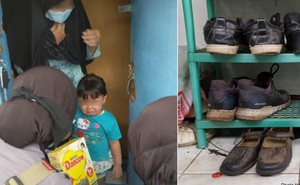 Trắng tay vì tai nạn đúng mùa Covid-19, bố trẻ xin đổi giày để lấy sữa cho con gái 1 tuổi và cái kết ấm lòng