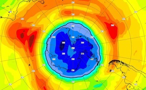 Choáng với kích thước lỗ thủng tầng ozone ở Nam Cực