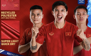 Mẫu áo mới của đội tuyển Việt Nam có gì lạ?