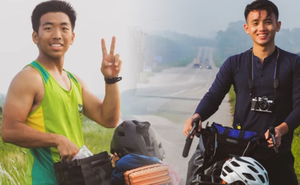 Đôi bạn thân rủ nhau đạp xe ''phượt'' từ Singapore đến Hà Nội trong 33 ngày