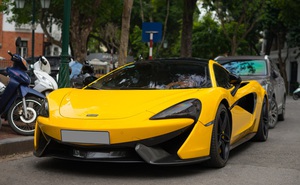 Đại gia Hà Thành mang McLaren 570S chục tỷ dạo phố, màu sơn chi tiết độc nhất tại Việt Nam