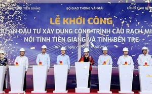 Khởi công xây dựng cầu Rạch Miễu 2 vượt sông Tiền