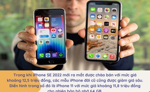 Infographic: Nên mua iPhone SE 2022 hay iPhone 11?