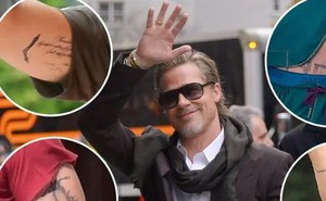 Nhiều hình xăm trên cơ thể Brad Pitt liên quan đến Angelina Jolie