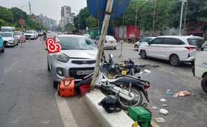 Đằng sau những bức ảnh TNGT: Tai nạn thảm khốc khi KIA Morning lấn làn đâm vào hai xe máy