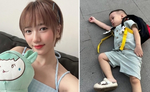 Chứng kiến con ăn vạ, bà xã JustaTee có cách hành xử "lạ" khiến ai cũng phải tán dương
