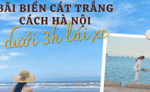 Ngoài Vịnh Hạ Long, gần Hà Nội còn có 1 bãi biển cát trắng, thời tiết lý tưởng: Chỉ lái xe chưa đầy 3 tiếng, hải sản ngon tuyệt