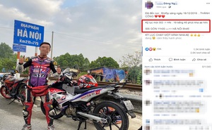 Biker chạy Exciter chặng Sài Gòn - Hà Nội mất hơn 19 tiếng bị dân mạng chỉ trích: Chạy với tốc độ "bàn thờ"