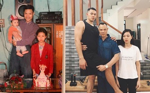 Bức ảnh 3 bố con trước và sau 26 năm gây "sốt": Danh tính cậu con trai khiến dân mạng tò mò, thích thú