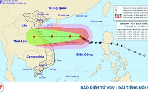 Bão số 8 trên Biển Đông hướng vào Hà Tĩnh, Quảng Trị