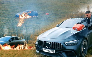 YouTuber người Nga tẩm xăng đốt xe Mercedes thu hút hơn chục triệu lượt xem, lý do khiến ai nghe cũng phải bối rối