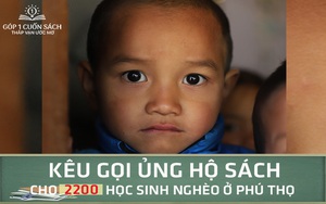 Kêu gọi ủng hộ sách cho 2200 học sinh nghèo ở Phú Thọ