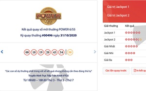 Jackpot 1 trị giá 31 tỷ thuộc về một người chơi ở Hà Nội