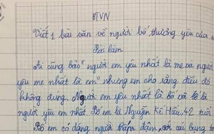 Bài văn nói xấu bố của học sinh lớp 5 đạt điểm 10: Bố em bụng bự, trán dô, mắt láo liên, bị vợ mắng suốt ngày