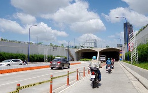 Từ 28-11, cấm ôtô vào làn hỗn hợp sau khi qua hầm vượt sông Sài Gòn