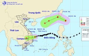 Bão Atsani giật cấp 12 xuất hiện gần Biển Đông