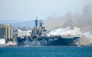 Hải quân Mỹ mất 30 triệu USD "xuống xác" tàu chiến USS Bonhomme Richard