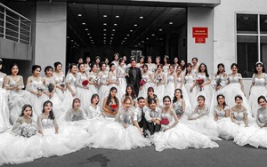 Trường ĐH xuất hiện hàng loạt nữ sinh mặc váy cưới, dân tình rủ nhau lập team đến để được 'phát cô dâu'