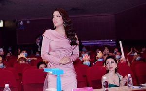 Trương Ngọc Ánh thu hút sự chú ý khi đi chấm thi nhan sắc