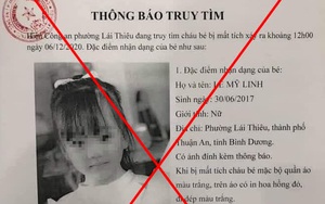 Tìm đối tượng tung văn bản giả mạo thông báo vụ bé gái bị bắt cóc ở Bình Dương