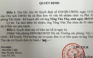 Hủy 2 quyết định bổ nhiệm "thần tốc" một Trưởng phòng ở Thanh Hóa
