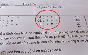 Cả lớp ngơ ngác nhìn dãy ký tự lạ trong đề thi, rồi bỗng chuyển sang cười ngặt nghẽo vì độ sáng tạo của cô giáo