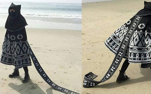 Chán mặc bikini bánh bèo cô gái "đổi gió" sang phong cách cú mèo bóng đêm kín như bưng khi đi biển, ai ngờ được hội chị em rần rần xin địa chỉ shop bán!