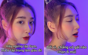 Thanh Mèo (bạn gái cũ của Bùi Tiến Dũng) chính thức lên tiếng về clip "ngừng tập gym lo làm giàu" khiến cộng đồng thể hình bức xúc: Mắc bẫy vì câu quote bị làm giả?