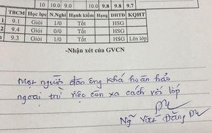 Lịm tim trước những lời nhận xét "có cánh" của thầy trong sổ liên lạc, nhưng cư dân mạng lại phát hiện ra một chi tiết "lạ"