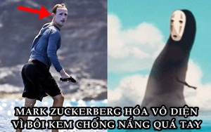 Bôi kem chống nắng trắng bệch cả mặt, Mark Zuckerberg bị chế ảnh khắp mạng xã hội, chẳng khác gì Joker, Vô Diện!