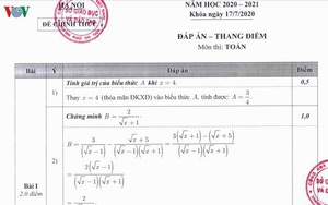 Thi lớp 10 tại Hà Nội: Chi tiết đáp án, thang điểm môn Toán của Sở GD-ĐT