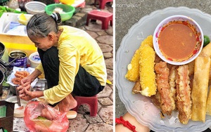 Không quán, không bàn, không bát đũa nhưng hàng nem chua rán bà cụ vẫn gắn liền với bao thế hệ người Hà Nội gần 2 thập kỷ nay