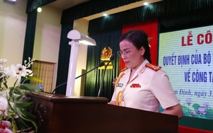 Nữ Thượng tá được bổ nhiệm làm Phó Giám đốc Công an tỉnh Nam Định
