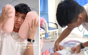 Những khoảnh khắc đầu tiên khi làm bố của Phan Văn Đức: Hạnh phúc, rạng rỡ nhưng cũng lúng túng khi lần đầu chăm sóc "thiên thần nhỏ"