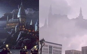 Tòa lâu đài Hogwarts nổi tiếng bất ngờ xuất hiện giữa trời, mờ ảo sau màn mây khiến dân mạng được phen xôn xao