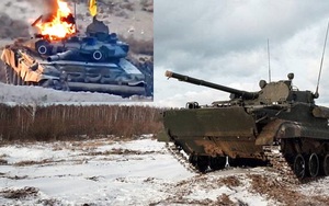 Hi hữu: Xe chiến đấu bộ binh BMP-3 Nga khai hỏa tên lửa "đánh quỵ" xe tăng T-90 ở Syria?