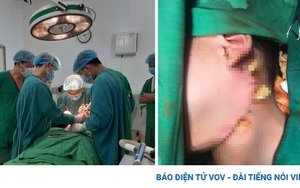 Cứu sống bé trai bị cành cây đâm vào vùng cổ