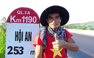 Kinh doanh lỗ gần 1 tỷ đồng, chàng trai Bắc Giang đi bộ xuyên Việt 65 ngày bỏ lại tất cả sau lưng