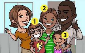 Câu đố 3 giây: Theo bạn, đứa trẻ nào là con nuôi của gia đình trong tranh?
