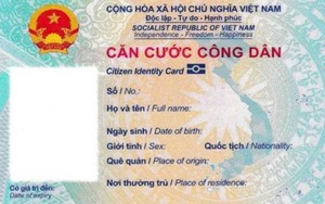 Chi tiết mẫu thẻ căn cước công dân gắn chíp điện tử