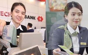 So găng thu nhập nhân viên Vietcombank và Techcombank