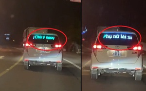 Lắp đèn led cảnh báo 'phụ nữ lái xe': Đừng từ trêu đùa trở thành kỳ thị!