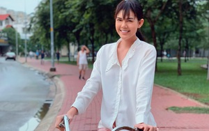 Đang quay phim, Ngọc Trinh suýt bị xe tải tông