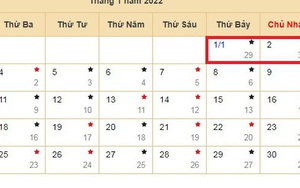 Tết Dương lịch 2022 được nghỉ mấy ngày?