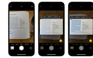 Cách sao chép và cắt dán nội dung văn bản trong ảnh trên iPhone