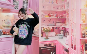 Căn bếp ngập tràn màu hồng của Quỳnh Kool gây tranh cãi