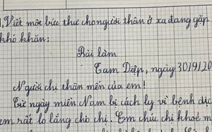 Cậu bé viết thư gửi chị gái đi xa, đang sướt mướt tưởng nhớ lắm, ai ngờ chốt hạ câu cuối khiến cô chị tức 'đỏ mắt'