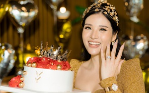 Hoa hậu Phan Hoàng Thu khoe nhẫn kim cương 1 tỷ đúng ngày sinh nhật