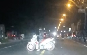Nhóm "quái xế" chặn quốc lộ để đua xe trái phép