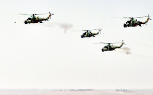 IS manh động, quân đội Nga và Syria triển khai trực thăng truy quét